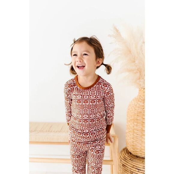 NWT Wild Woven Spiced Blooms Two-Piece Pajama Set - Modal like Bamboo - Picture 2 of 7